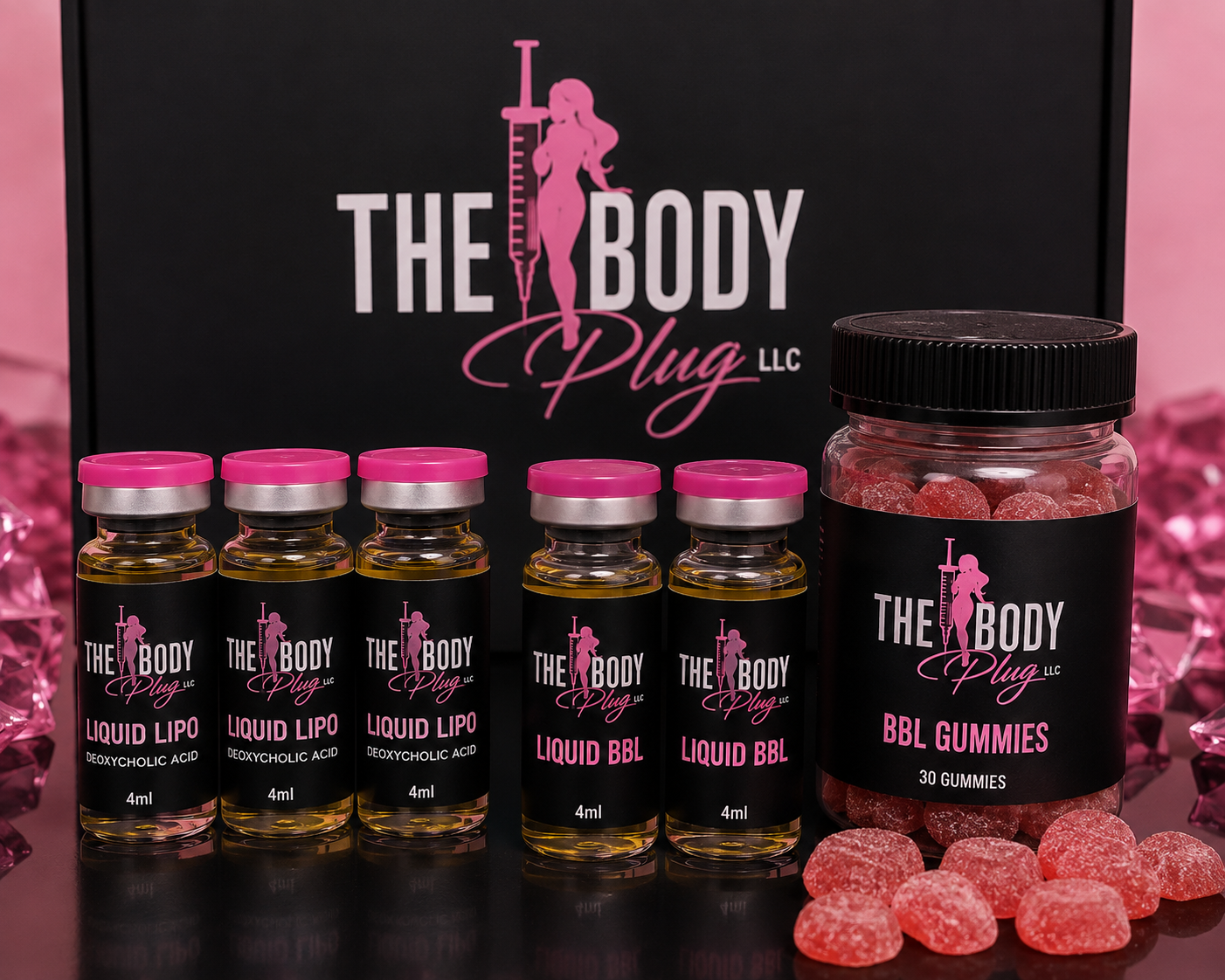 5 liquid lipo, 2 Liquid BBL, BBL Gummies